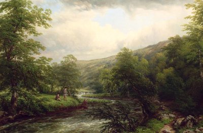 Angeln am Dee, 1861 von Thomas Baker